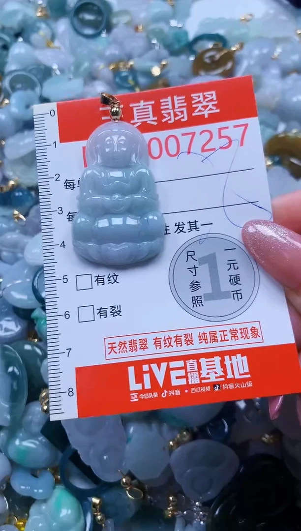 翡翠未镶嵌吊坠(不含链)7257