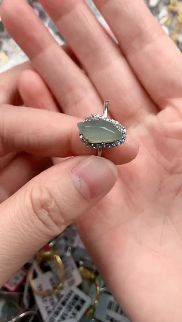 银S925镶嵌戒指翡翠1111     7