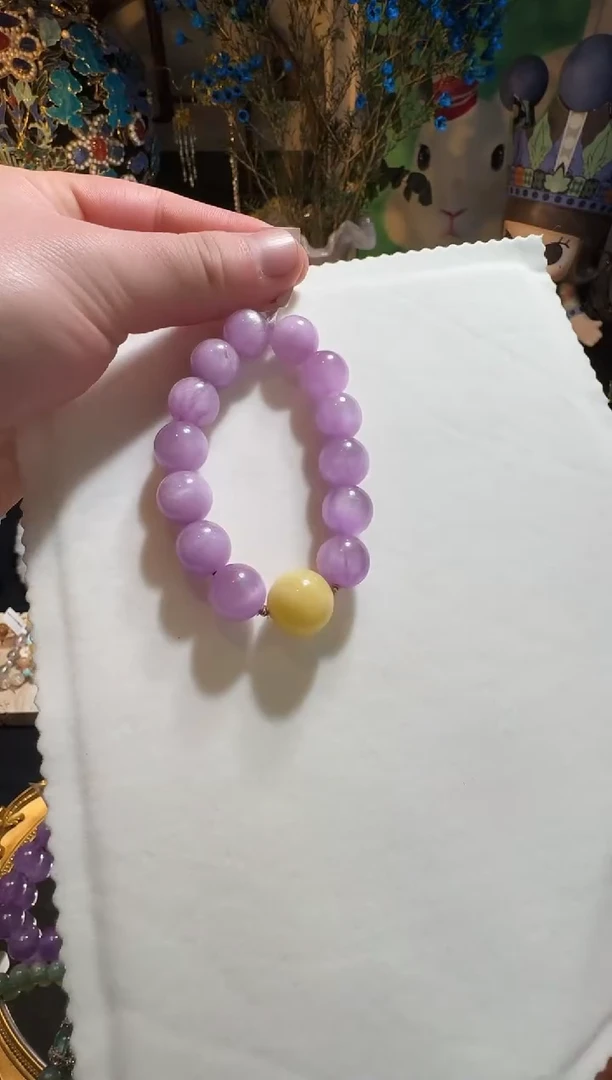 【闪购商品】水晶手串未镶嵌紫锂辉手串