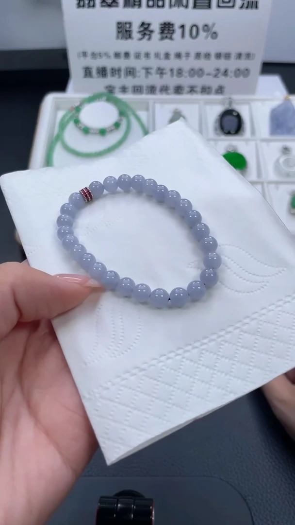 翡翠未镶嵌颈饰天然缅甸A货翡翠手串