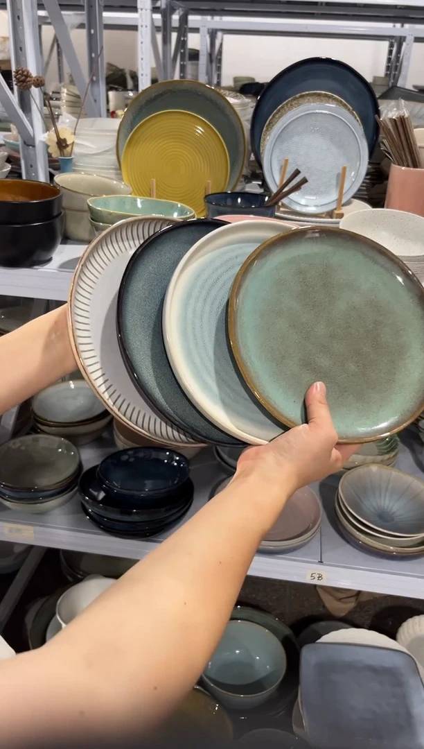 瓷片外贸尾货瑕疵满20包邮X4 小盘组合