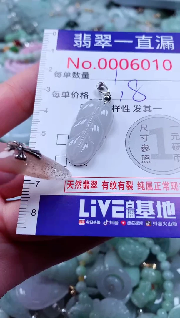 翡翠未镶嵌吊坠(不含链)6010