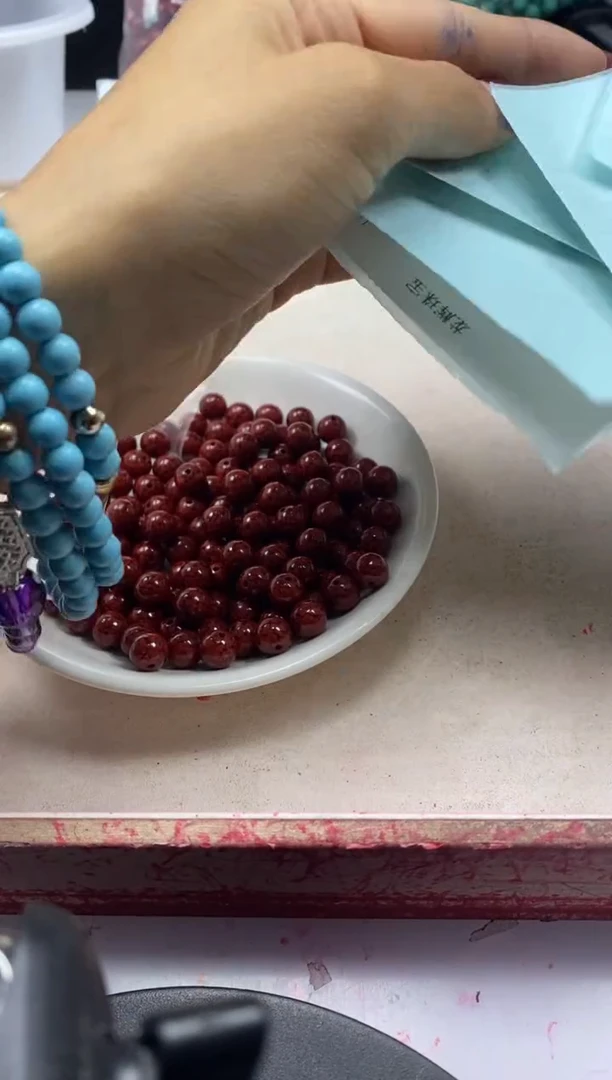 【闪购商品】玛瑙/玉髓颈饰未镶嵌w1431晶体砂8mm*5颗