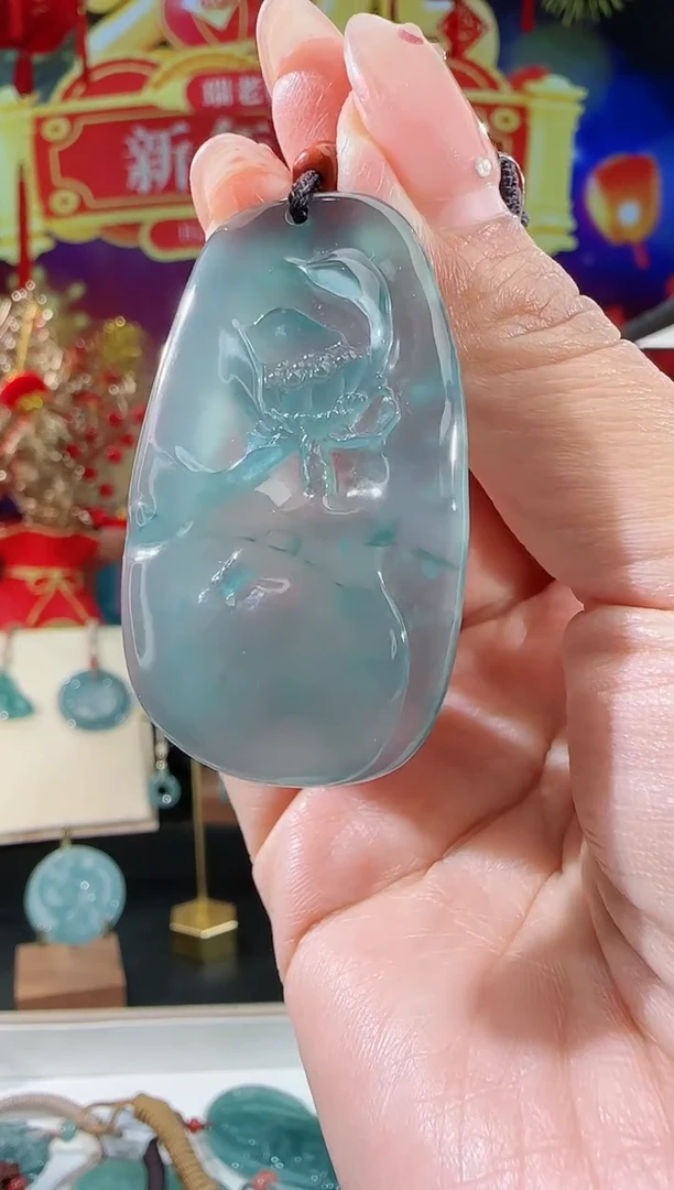 【闪购商品】翡翠吊坠(不含链)未镶嵌花牌