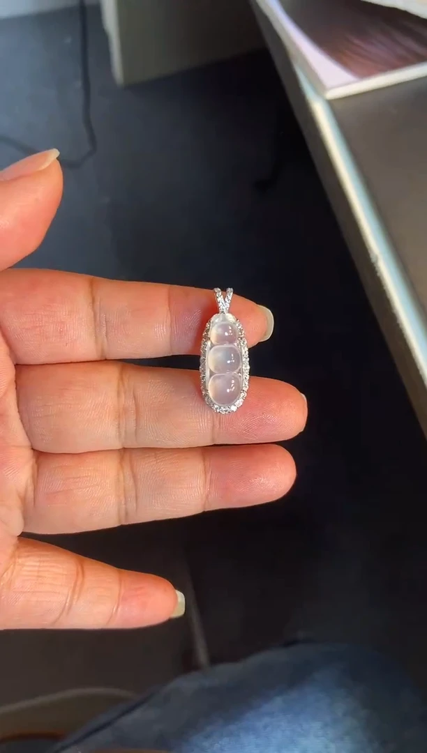 吊坠(不含链)银S925镶嵌翡翠1