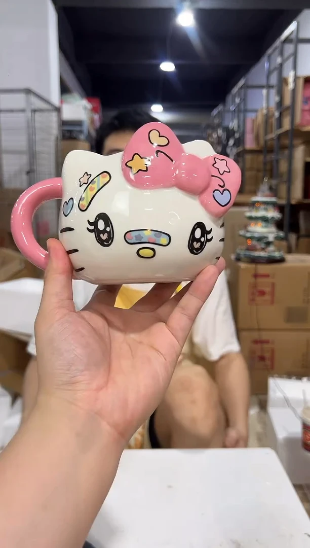 瓷片陶瓷创可贴kt头杯