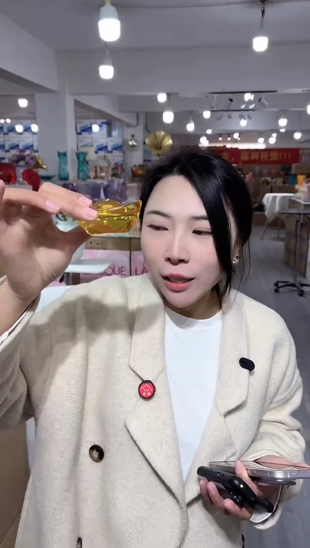 【闪购商品】琉璃瑞鸿花器早l-21