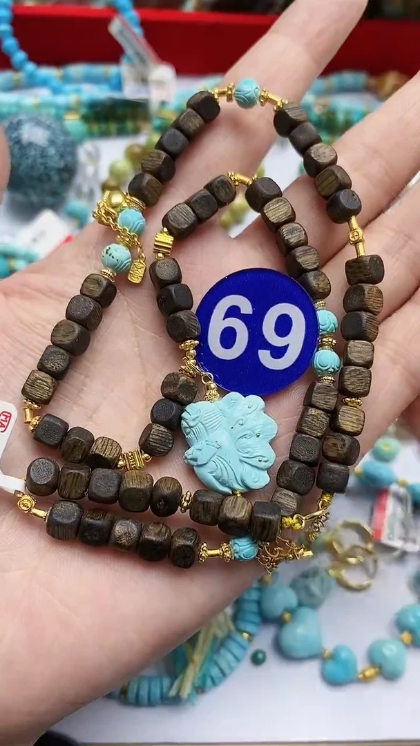 【闪购商品】绿松石项链银S925镶嵌69