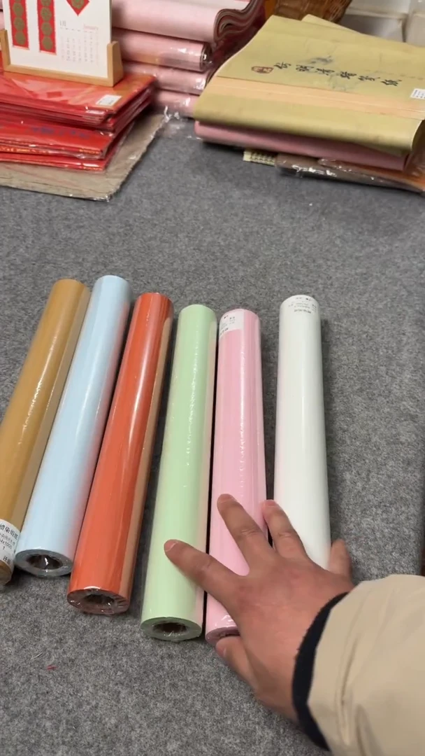 34cm*10米蜡染绢纸半生熟蜡染长卷（2卷一组）