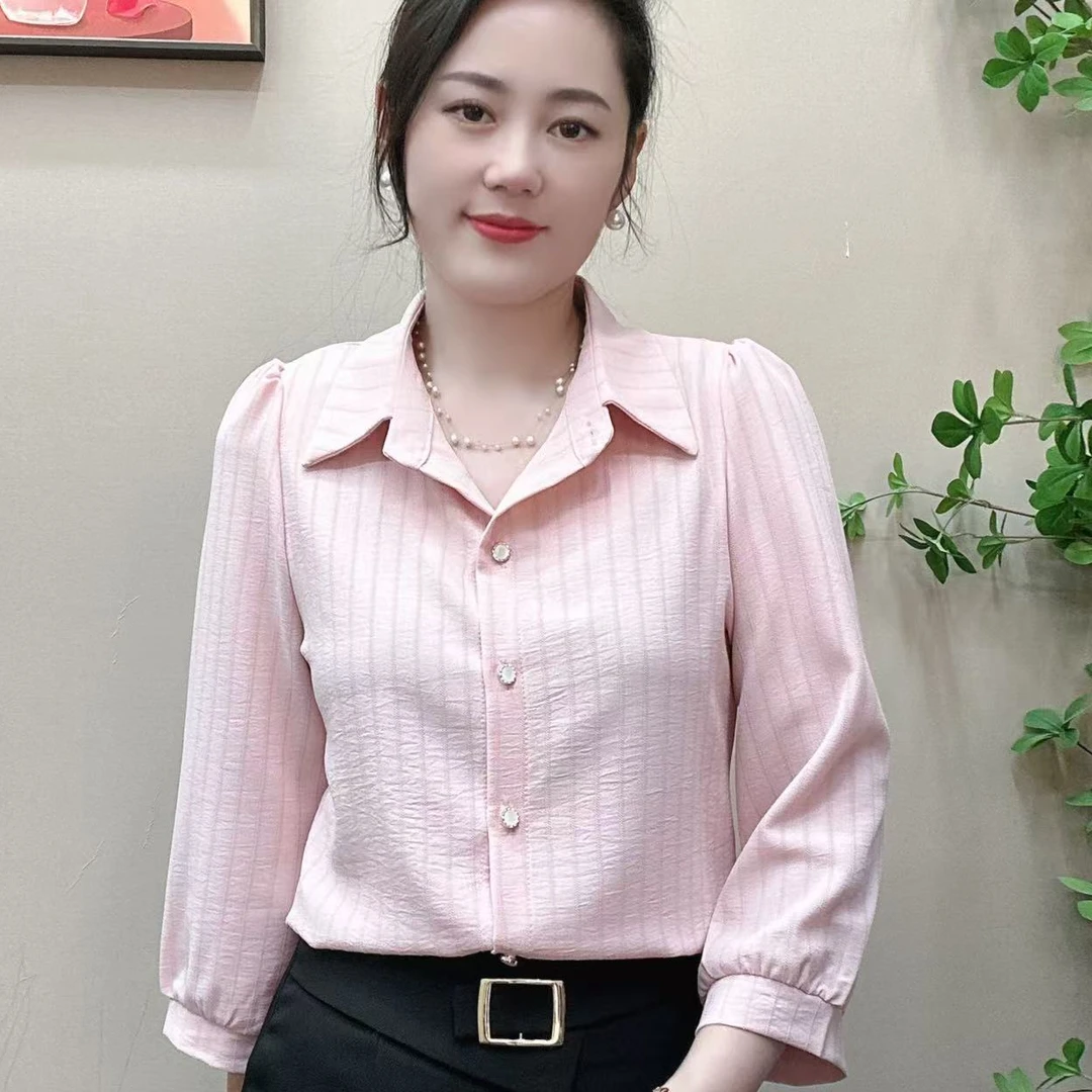 开衫七分袖春夏薄款女士衬衫上衣百搭休闲设计感小衫
