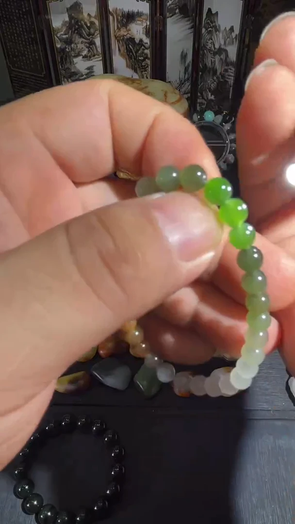 未镶嵌手链和田玉卡6多宝