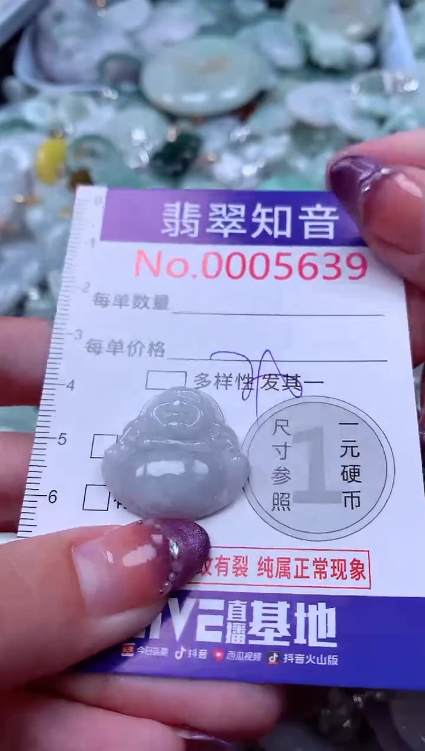 翡翠未镶嵌吊坠(不含链)5639