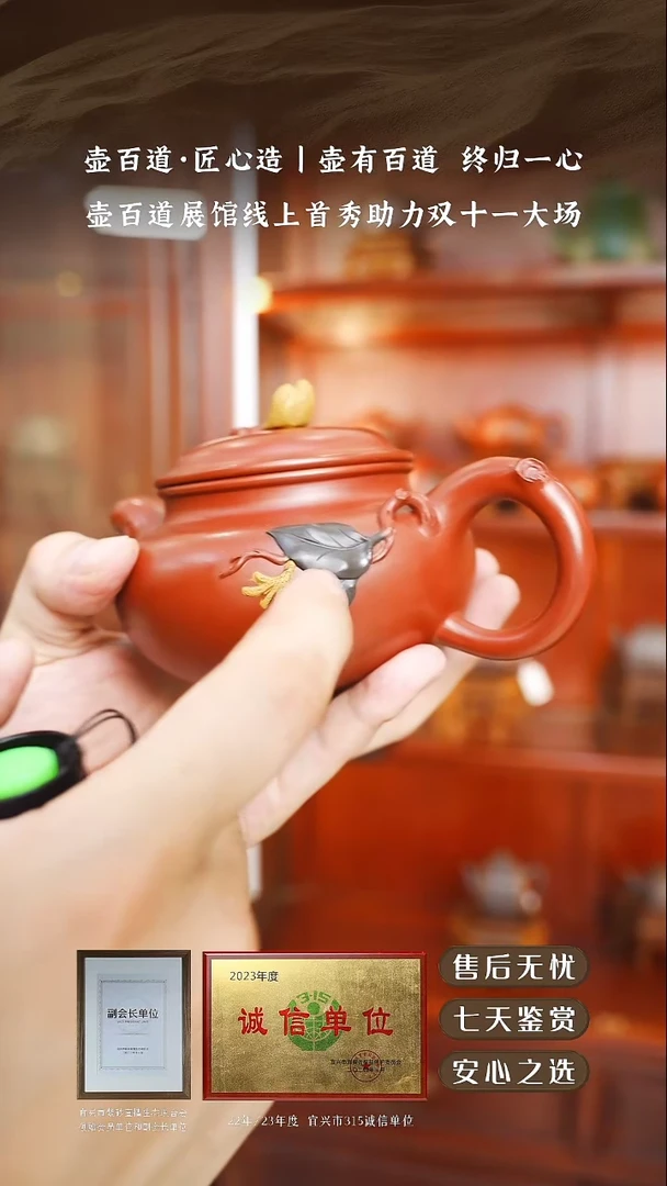 壶百道大红袍佛手瓜280cc