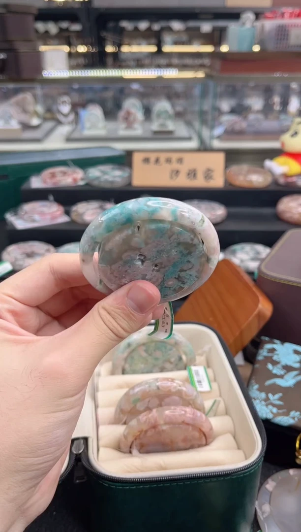 石英质玉手镯未镶嵌55圈口（赠品镯心）S9764