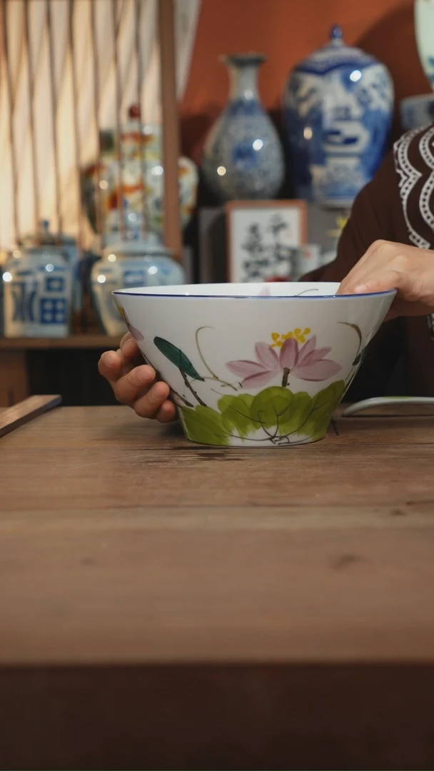现代 景德镇设计师釉下手绘陶瓷餐具