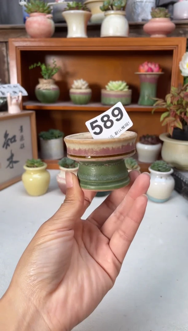 瓷片589知木小芳花盆