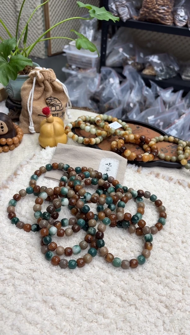 菩提根/象牙果手串13水磨福利（402）