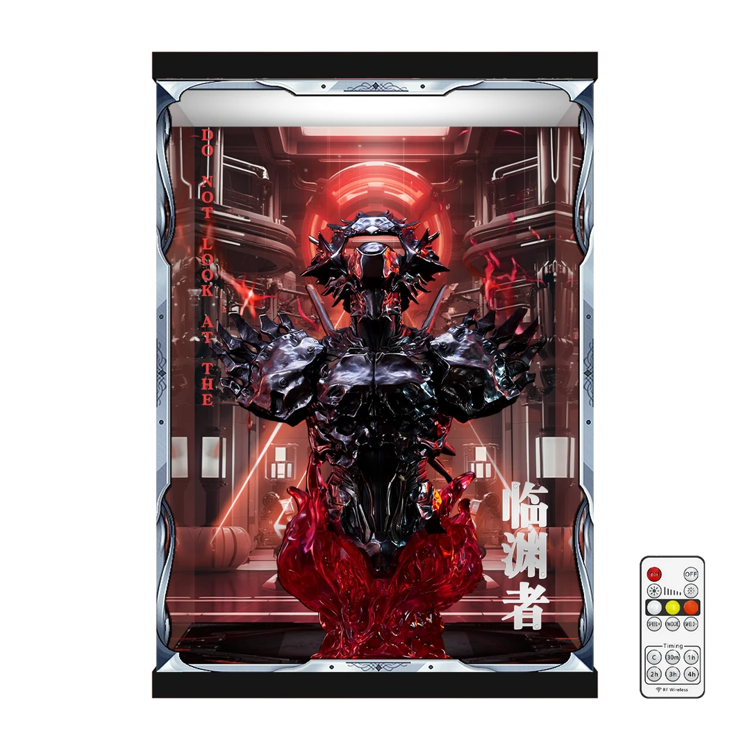 手办主题展示盒   适配“灵笼 临渊者 1/4半身像” 腾讯视频草场地