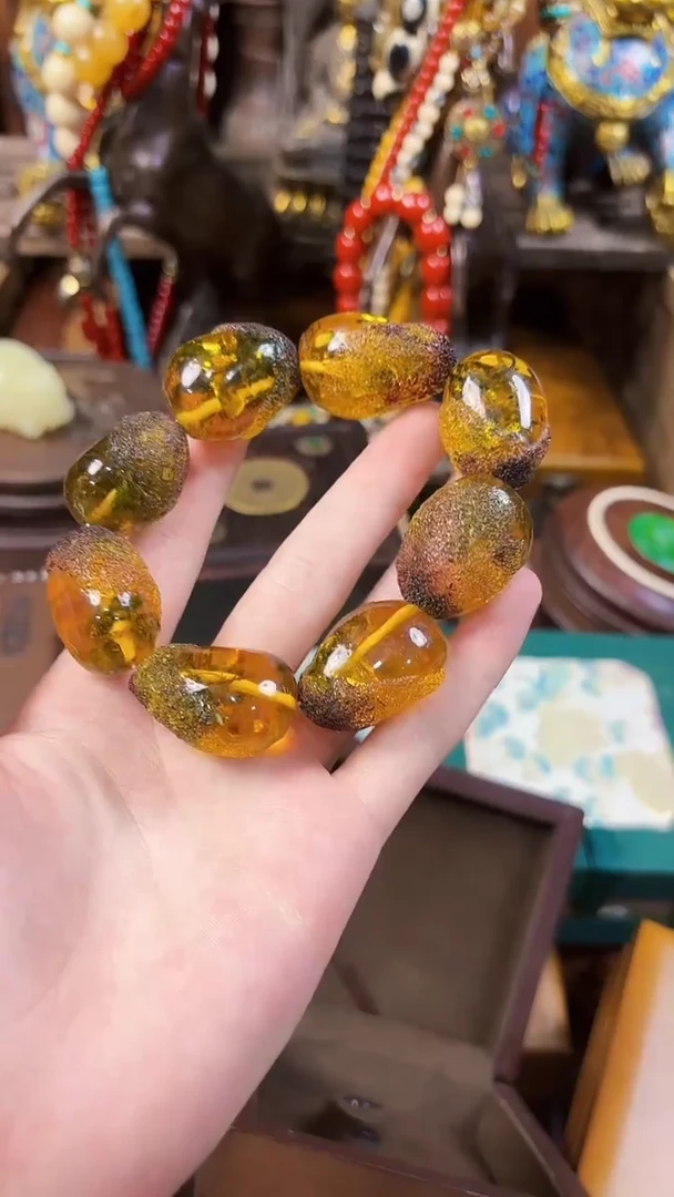 未镶嵌琥珀耳饰乘核百货精选1111