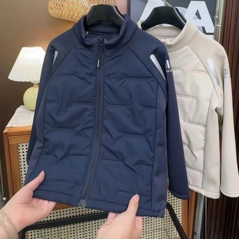 潮流穿搭~2025秋冬新款儿童棉服时尚运动休闲薄棉袄外套10688