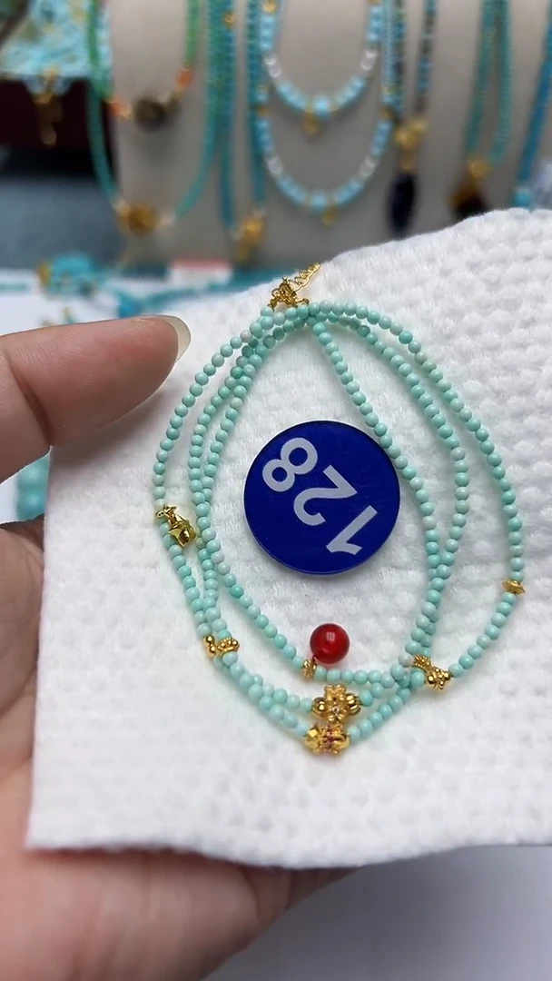 玛瑙/玉髓珠子银S925镶嵌128