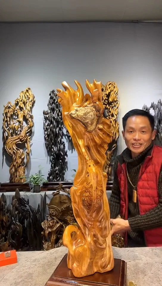 【闪购商品】金丝楠金丝楠小叶桢楠随行摆件42