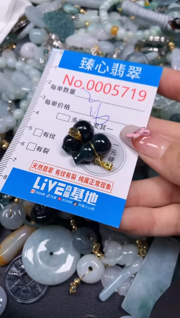 【闪购商品】翡翠颈饰未镶嵌含绳0005719