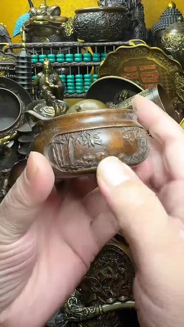 铜器摆件收收藏藏