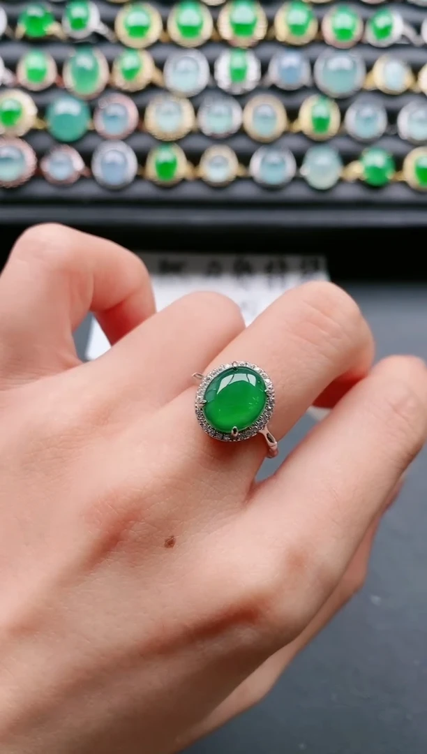 【闪购商品】翡翠戒指银S925镶嵌1111111111111111