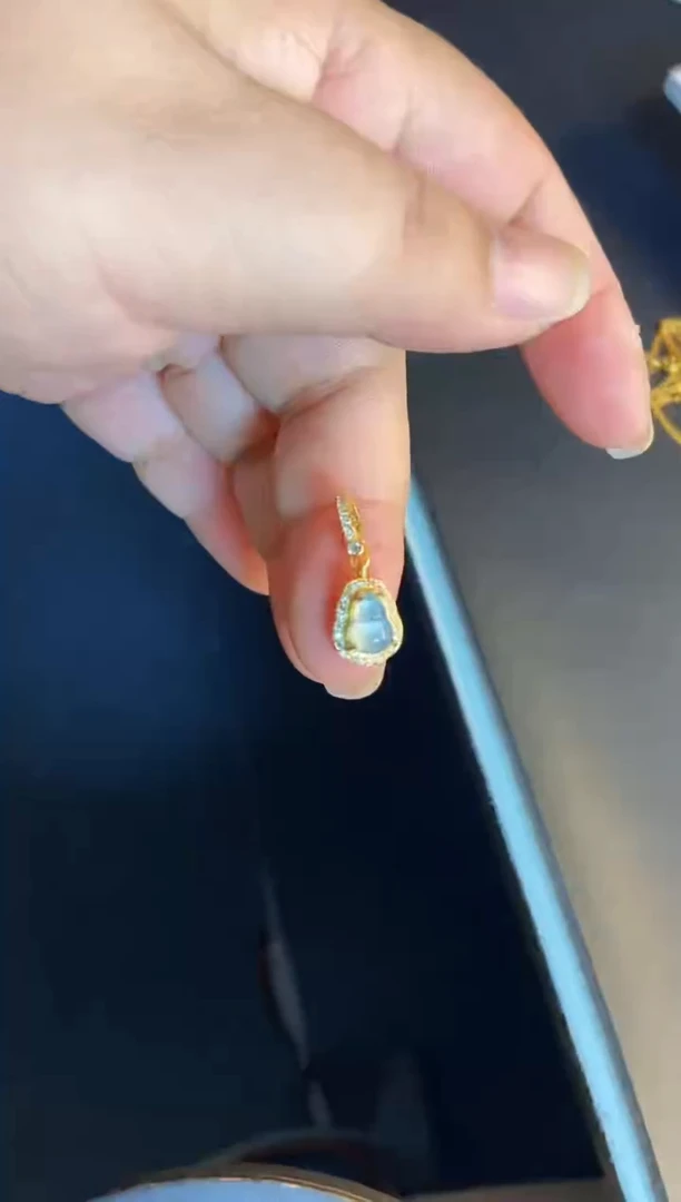 吊坠(不含链)银S925镶嵌翡翠1