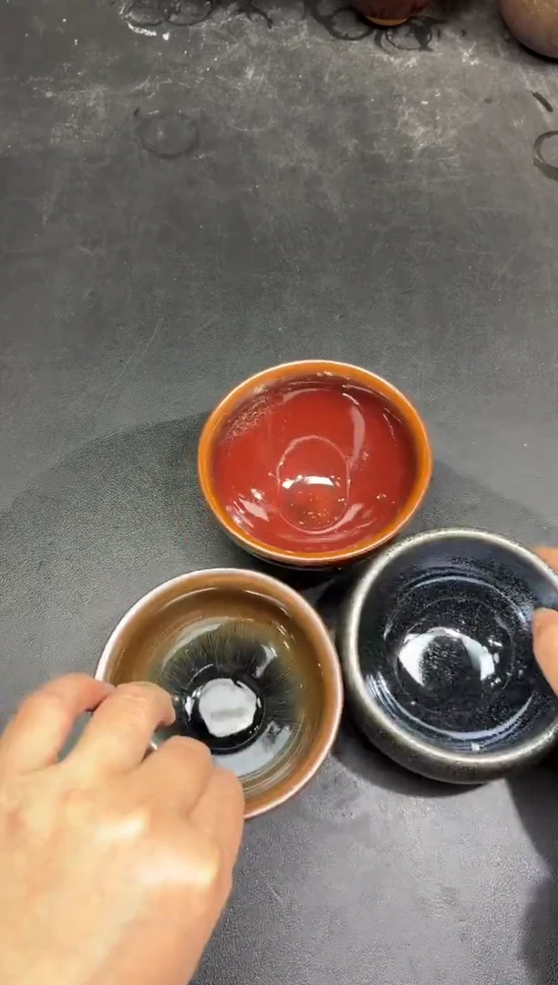 茶盏39三只微瑕