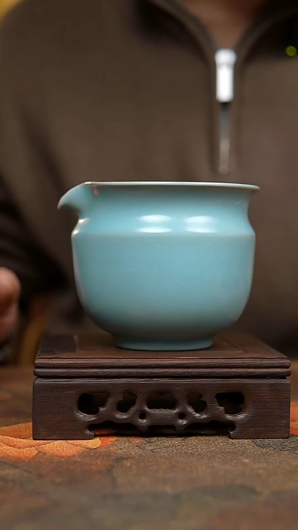 其他仿古天青纯手工公道杯一级
