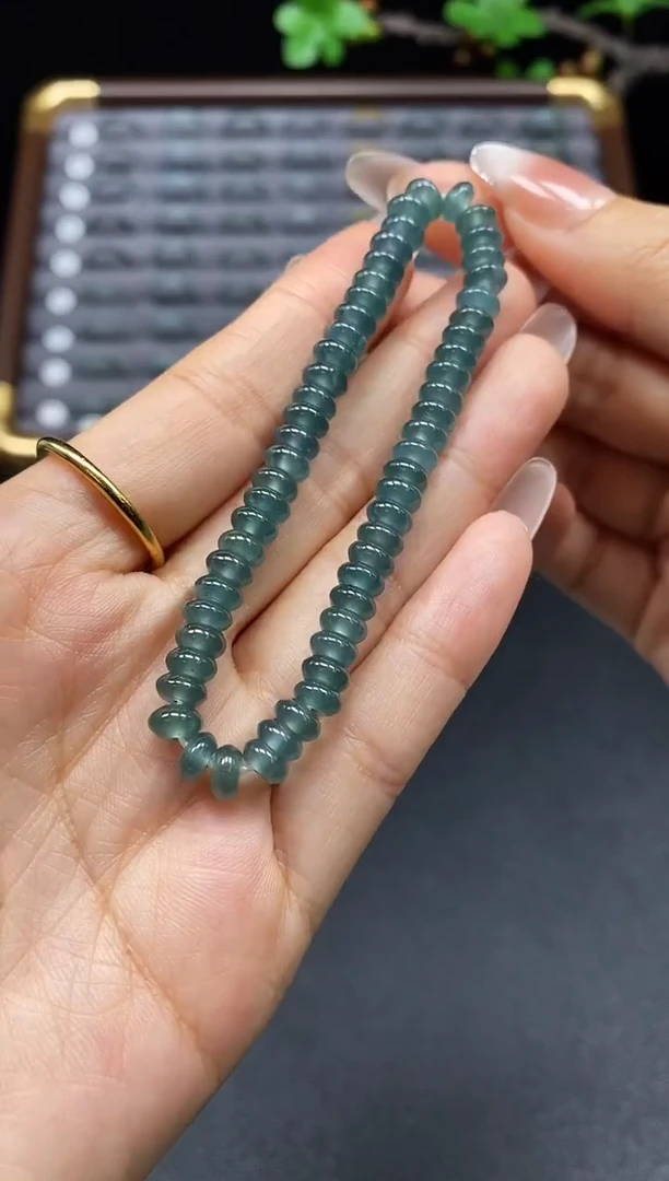 未镶嵌手串翡翠天然A货翡翠无镶嵌手串多样性发其一052