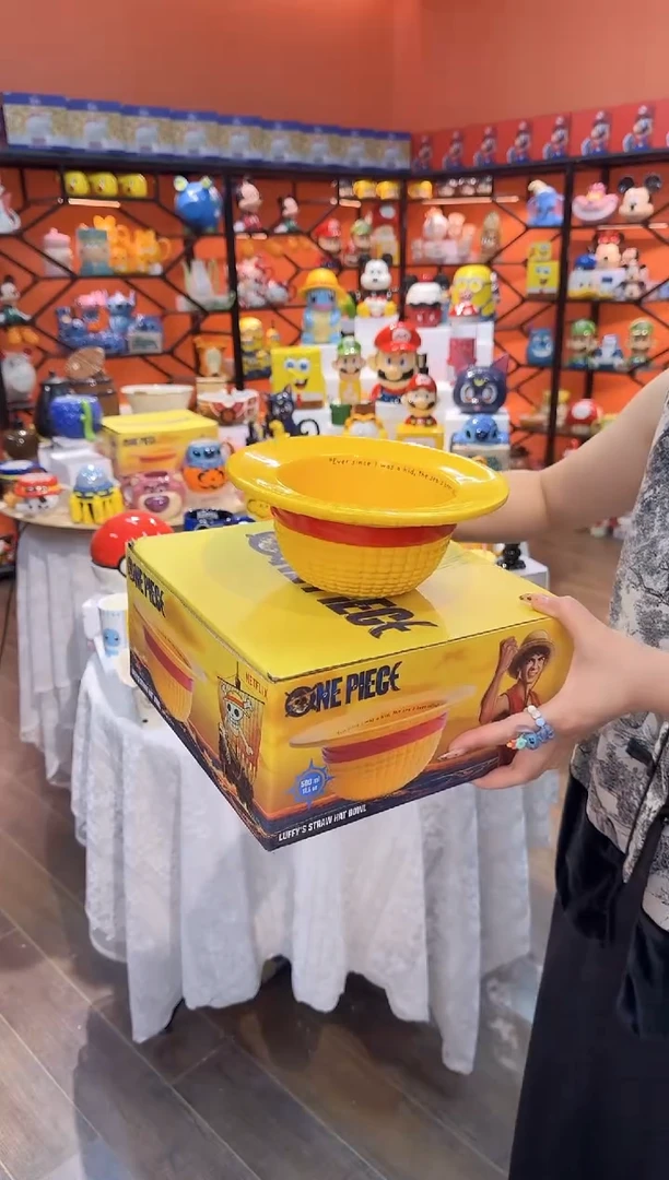 瓷片@@路飞帽水果沙拉碗（礼盒）