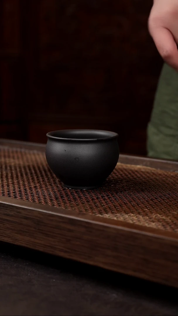 茶壶紫砂黑料圆融杯