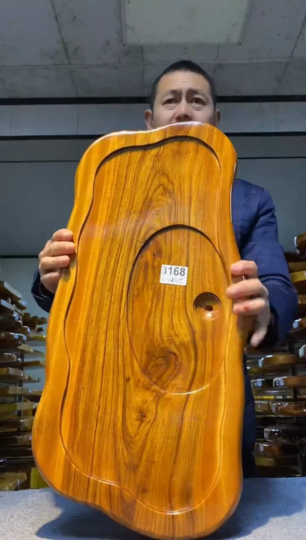 实木原木茶盘 一物一拍(不含配件）