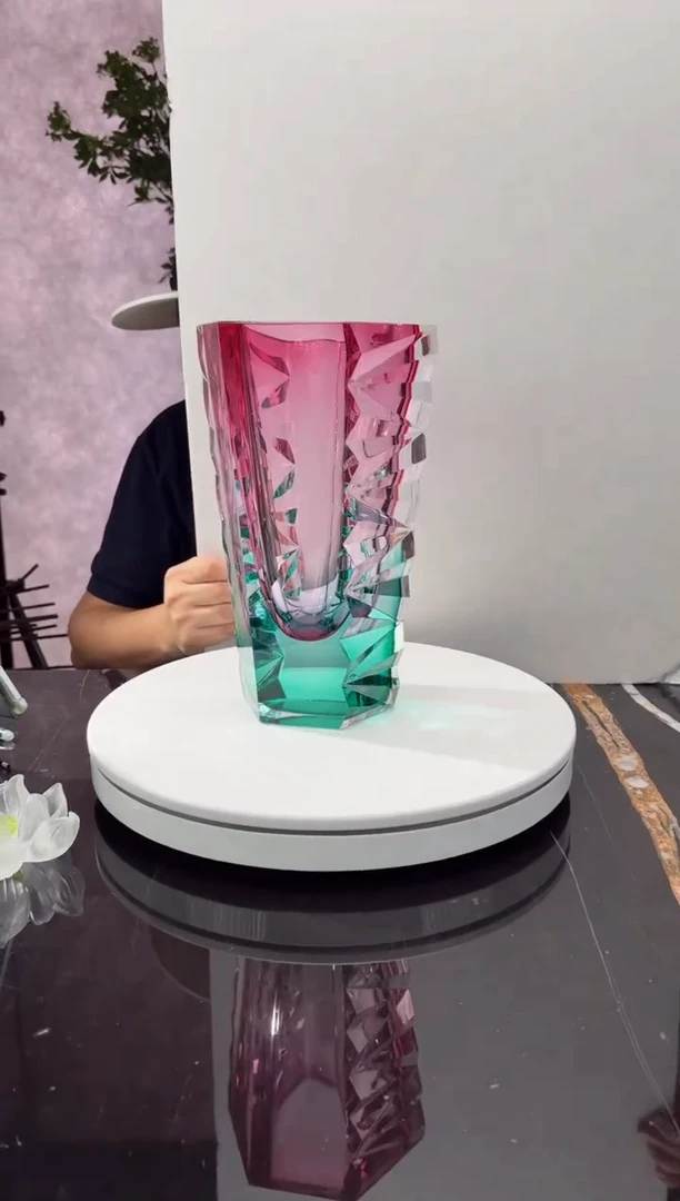 摆件CS0101066金红冰岛火山艺术花器