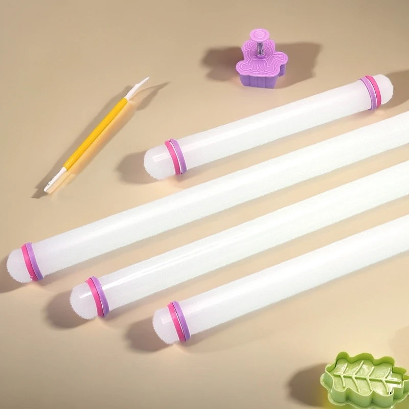 翻糖仿真烘焙工具塑料PP擀面杖包饺子家用和面神器大号加厚加厚