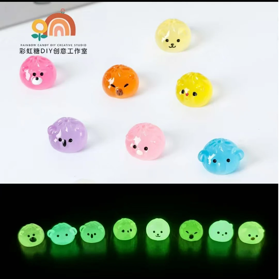 【直播享】树脂夜光小包子可爱摆设