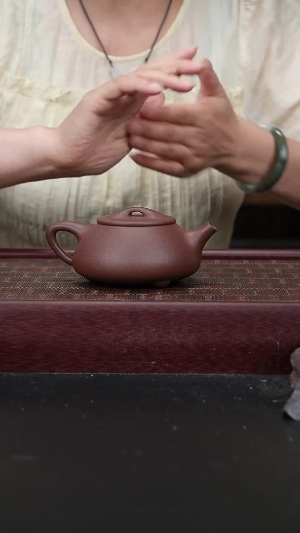 茶壶紫砂LD粗砂紫泥 中景舟
