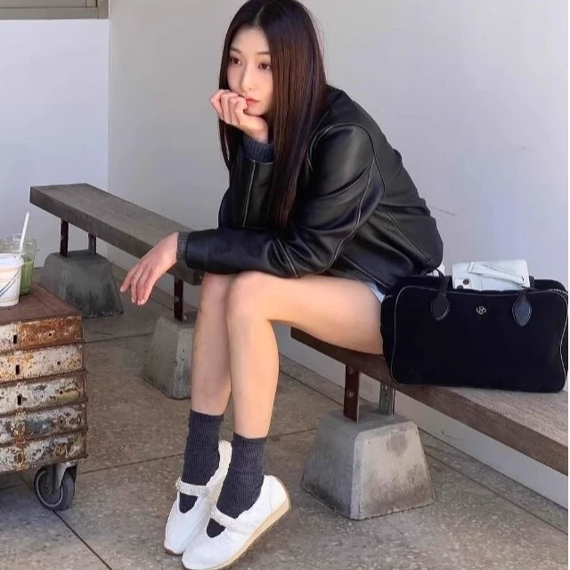 新款法式玛丽珍-芭蕾舞鞋-新款手工珠真皮鞋