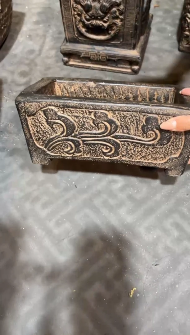 陶土【火山泥】石槽盆