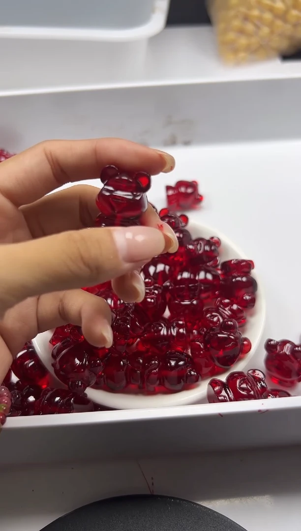 蜜蜡颈饰未镶嵌w3097蜜蜡血珀暴力熊*1个