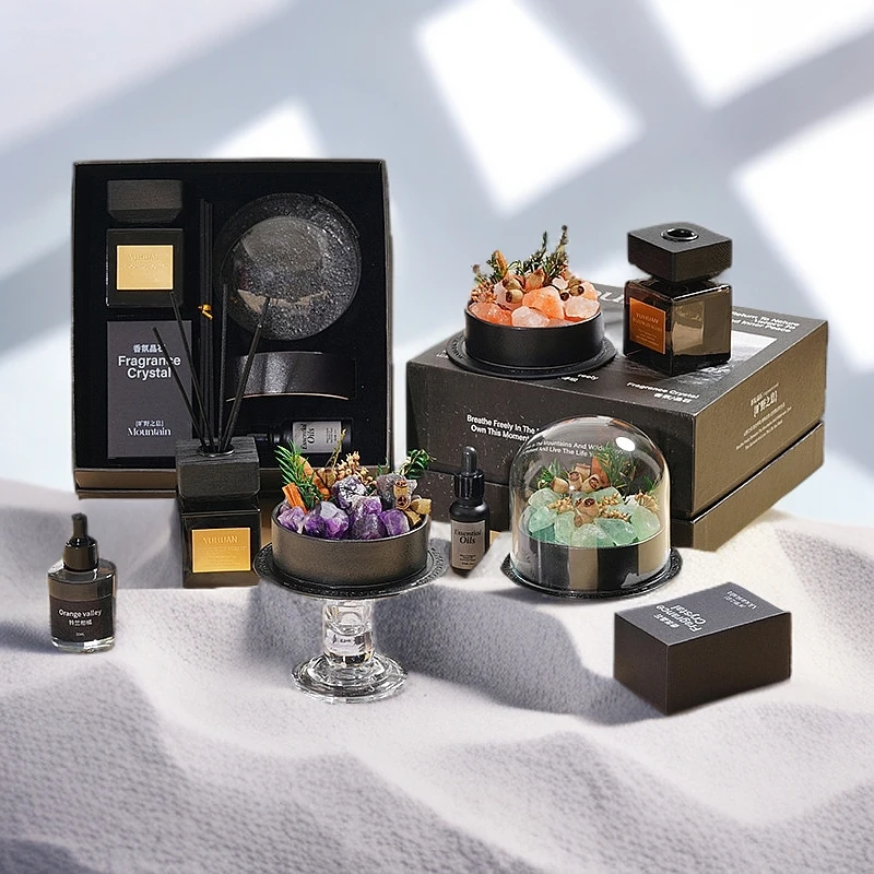 扩香石礼盒旷野秘境晶石无火香薰高级扩香石香氛摆件香薰生日礼物