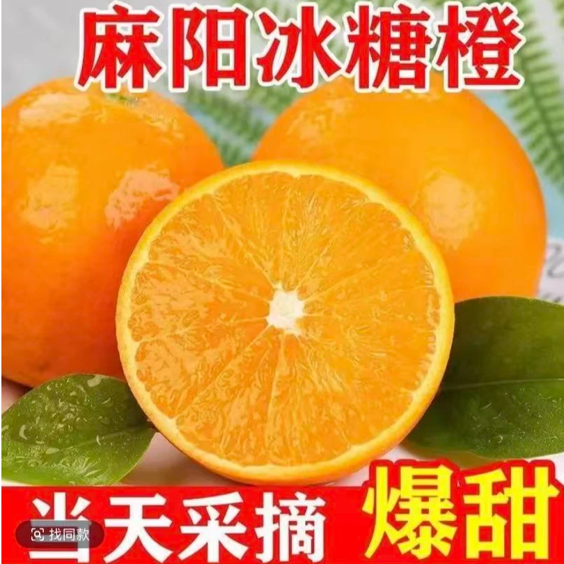 湖南麻阳冰糖橙新鲜当季水果产地直发皮薄肉厚鲜嫩多汁