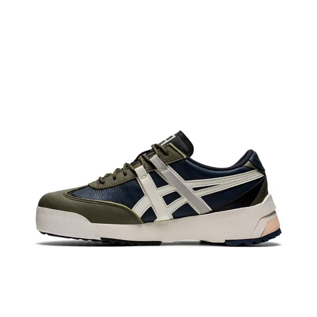 Onitsuka Tiger鬼塚虎 透气 低帮 板鞋 白蓝绿 原盒 1183A559-401