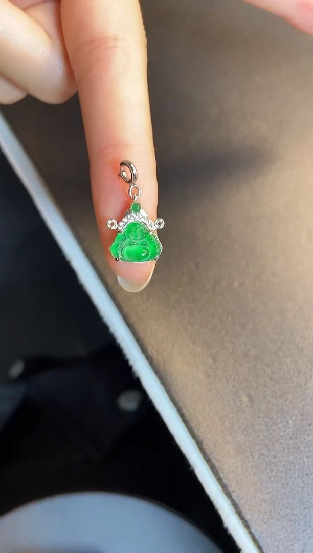 吊坠(不含链)银S925镶嵌翡翠1