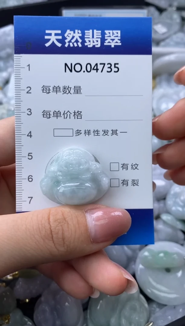 翡翠未镶嵌颈饰缅甸A货翡翠04735