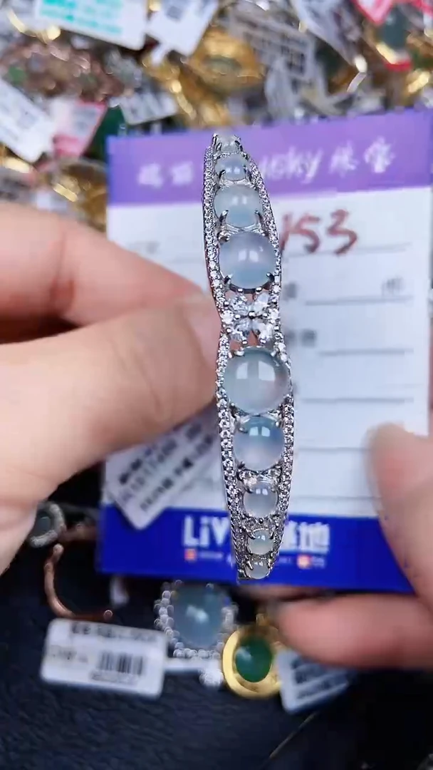 颈饰银S925镶嵌翡翠0153