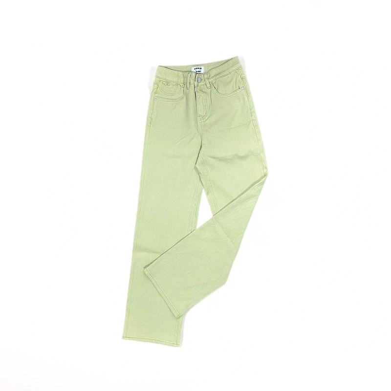 浅蓝色牛仔裤女阔腿高腰女士直筒裤